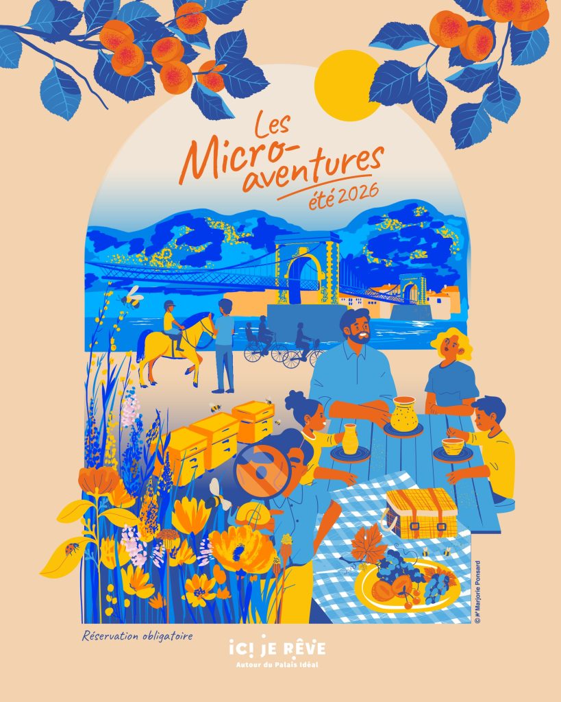Dépliant programme estival — Illustration Porte de DrômArdèche