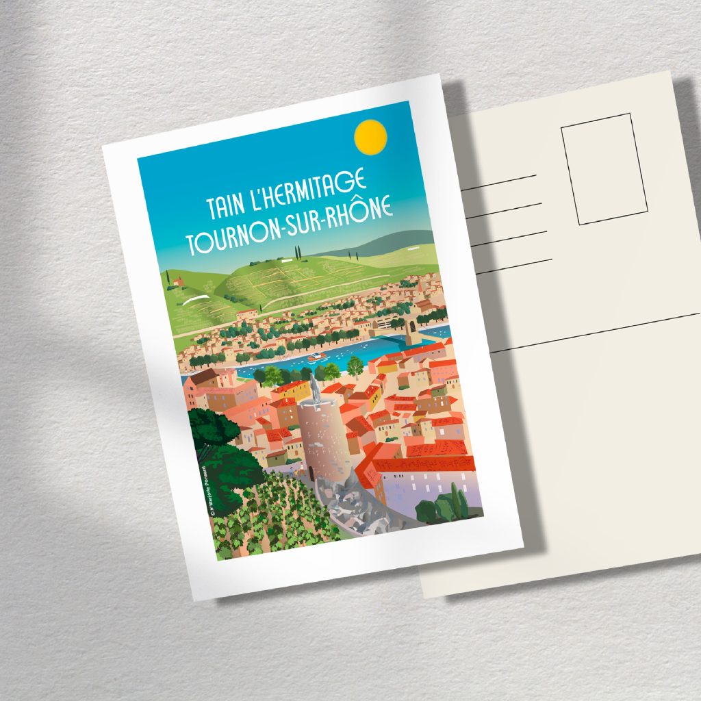 Affiche & cartes postales illustrées — Tournon-sur-Rhône / Tain-l&rsquo;Hermitage