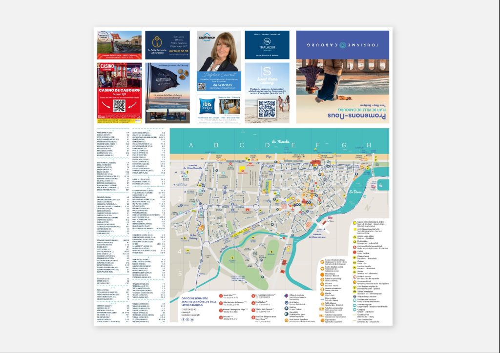Carte illustrée — Plan touristique de Cabourg