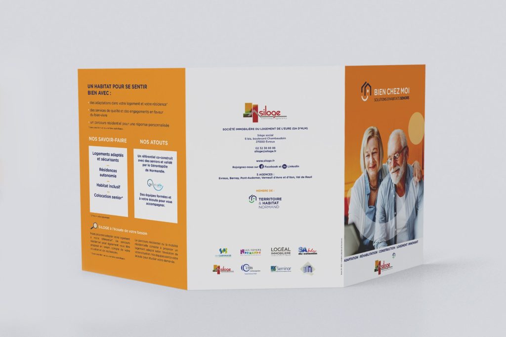 Siloge Habitat — Dépliant « Bien chez moi », solutions seniors