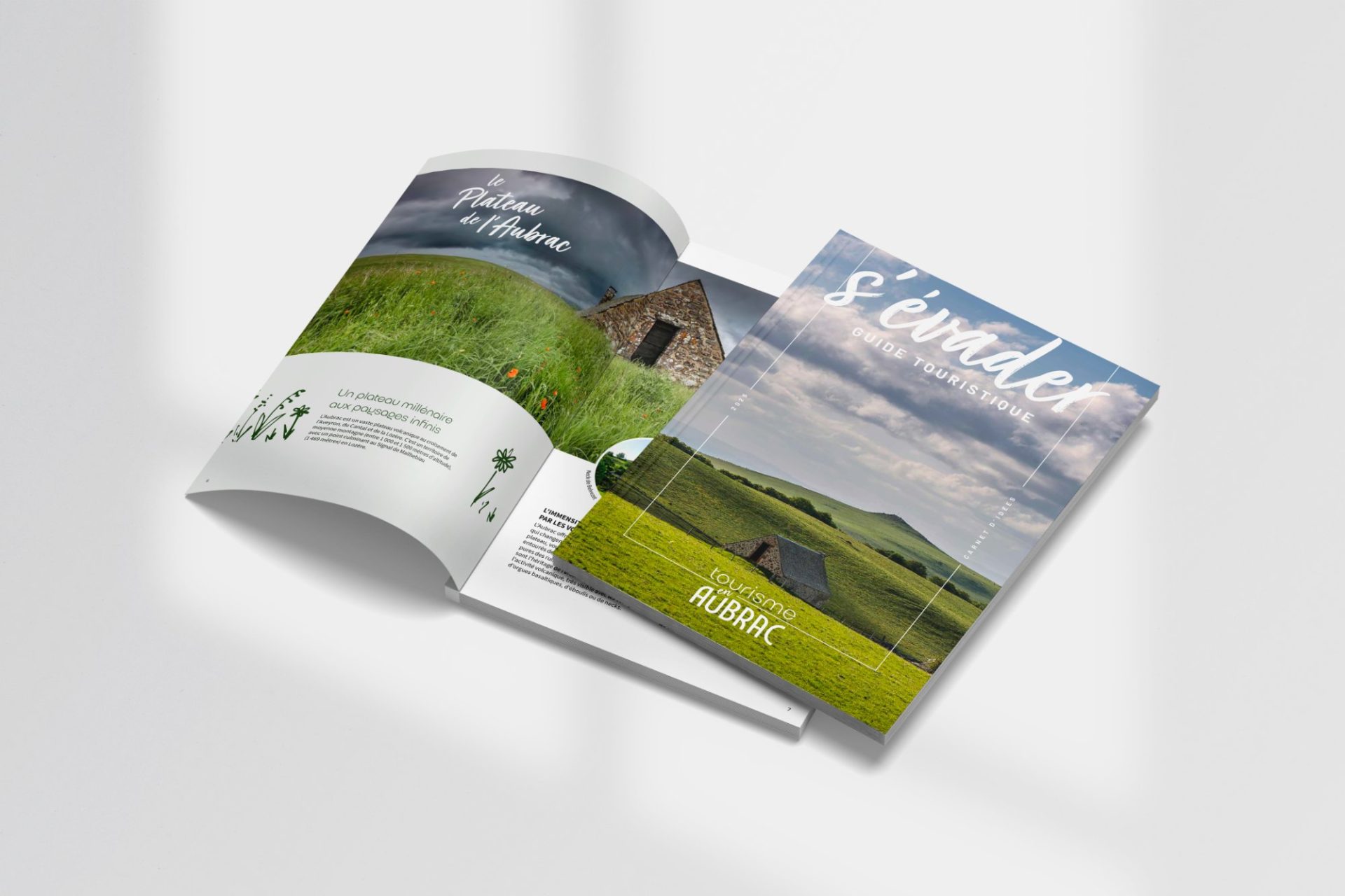 Tourisme de l&rsquo;Aubrac — Guide touristique, mise en page